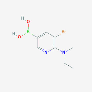 (5-Bromo-6-(ethyl(methyl)amino)pyridin-3-yl)boronicacid