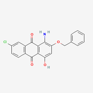 1-Amino-2-(benzyloxy)-7-chloro-4-hydroxyanthracene-9,10-dione