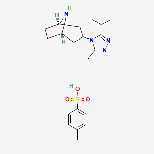 3-(3-isopropyl-5-methyl-4H-1,2,4-triazol-4-yl)-8-aza-bicyclo[3.2.1]octane 4-methylbenzenesulfonate