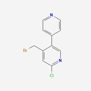 4-(Bromomethyl)-6-chloro-3,4'-bipyridine