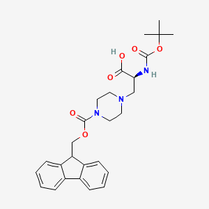 (S)-3-(4-(((9H-Fluoren-9-yl)methoxy)carbonyl)piperazin-1-yl)-2-((tert-butoxycarbonyl)amino)propanoic acid