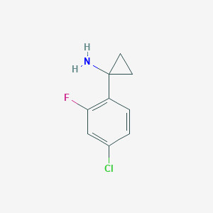 1-(4-Chloro-2-fluorophenyl)cyclopropan-1-amine