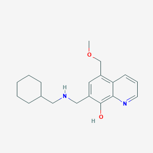 7-(((Cyclohexylmethyl)amino)methyl)-5-(methoxymethyl)quinolin-8-ol