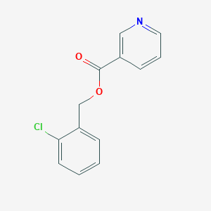 molecular formula C13H10ClNO2 B13140261 2-Chlorobenzyl nicotinate 