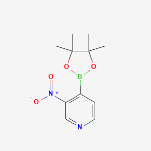 molecular formula C11H15BN2O4 B13140280 3-Nitro-4-(4,4,5,5-tetramethyl-1,3,2-dioxaborolan-2-yl)pyridine 