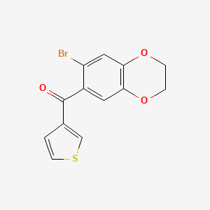 Methanone,(7-bromo-2,3-dihydro-1,4-benzodioxin-6-yl)-3-thienyl-