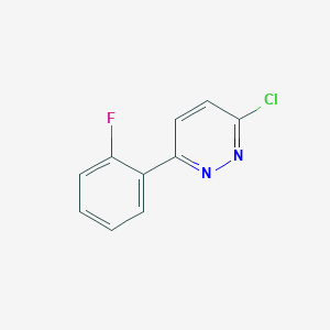 molecular formula C10H6ClFN2 B1314031 3-氯-6-(2-氟苯基)哒嗪 CAS No. 66549-06-2