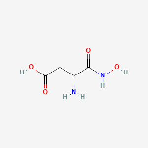 molecular formula C4H8N2O4 B13140333 3-Amino-4-(hydroxyamino)-4-oxobutanoic acid CAS No. 10328-21-9