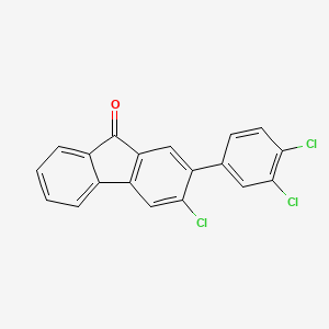 3-Chloro-2-(3,4-dichlorophenyl)-9h-fluoren-9-one