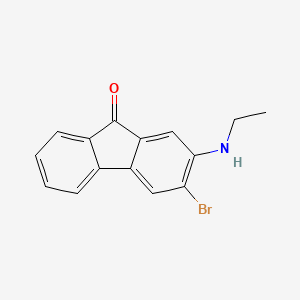 3-Bromo-2-(ethylamino)-9h-fluoren-9-one