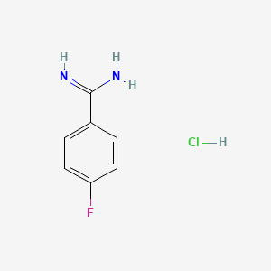 molecular formula C7H8ClFN2 B1314038 4-氟苯甲酰胺盐酸盐 CAS No. 456-14-4