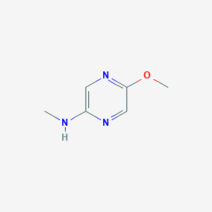 molecular formula C6H9N3O B13140402 5-Methoxy-N-methylpyrazin-2-amine 