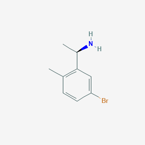 molecular formula C9H12BrN B13140406 (R)-1-(5-Bromo-2-methylphenyl)ethanamine 