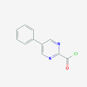 molecular formula C11H7ClN2O B13140464 5-Phenylpyrimidine-2-carbonylchloride 