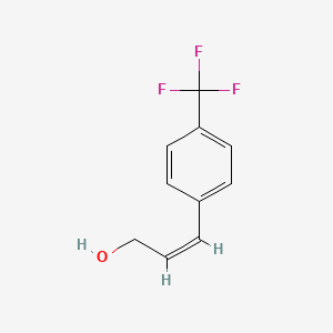 molecular formula C10H9F3O B13140551 (2Z)-3-[4-(Trifluoromethyl)phenyl]-2-propen-1-ol 