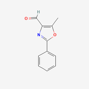 molecular formula C11H9NO2 B1314058 5-甲基-2-苯基-1,3-噁唑-4-甲醛 CAS No. 70170-23-9