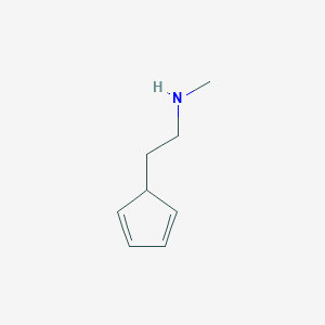 molecular formula C8H13N B13140588 2-(Cyclopenta-2,4-dien-1-yl)-N-methylethanamine 