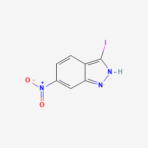 molecular formula C7H4IN3O2 B1314062 3-碘-6-硝基-1H-吲唑 CAS No. 70315-70-7