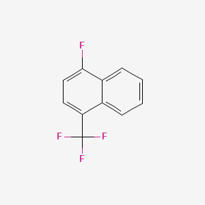 molecular formula C11H6F4 B1314065 1-氟-4-(三氟甲基)萘 CAS No. 59080-13-6