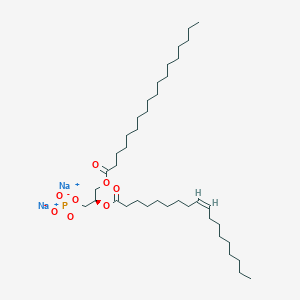 molecular formula C39H73Na2O8P B13140697 disodium;[(2R)-3-octadecanoyloxy-2-[(Z)-octadec-9-enoyl]oxypropyl] phosphate 