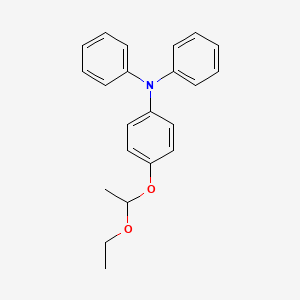 molecular formula C22H23NO2 B13140703 4-(1-Ethoxyethoxy)-N,N-diphenylaniline CAS No. 880544-72-9