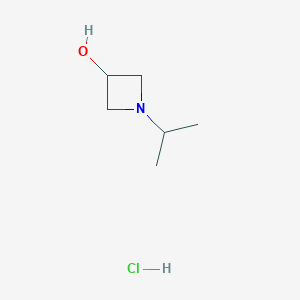 molecular formula C6H14ClNO B1314072 1-异丙基氮杂环丁烷-3-醇盐酸盐 CAS No. 54431-32-2