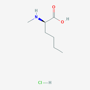 molecular formula C7H16ClNO2 B13140738 N-Me-D-Nle-OH.HCl 