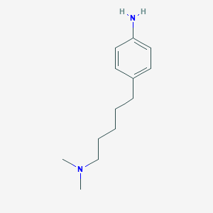 molecular formula C13H22N2 B13140783 4-(5-(Dimethylamino)pentyl)aniline 