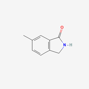 molecular formula C9H9NO B1314091 6-甲基异吲哚啉-1-酮 CAS No. 58083-55-9