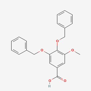 molecular formula C22H20O5 B1314094 3,4-双(苄氧基)-5-甲氧基苯甲酸 CAS No. 70845-73-7