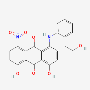 9,10-Anthracenedione, 1,8-dihydroxy-4-(((2-hydroxyethyl)phenyl)amino)-5-nitro-