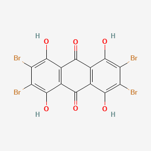 2,3,6,7-Tetrabromo-1,4,5,8-tetrahydroxyanthracene-9,10-dione