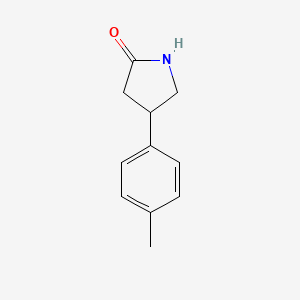 molecular formula C11H13NO B1314099 4-(4-甲基苯基)吡咯烷-2-酮 CAS No. 55656-95-6
