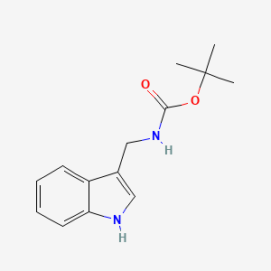 B1314101 tert-Butyl ((1H-indol-3-yl)methyl)carbamate CAS No. 60524-00-7