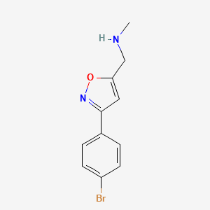 1-(3-(4-Bromophenyl)isoxazol-5-yl)-N-methylmethanamine