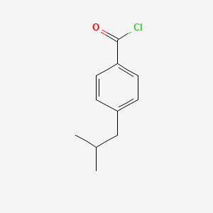 molecular formula C11H13ClO B1314121 4-(2-Methylpropyl)benzoyl chloride CAS No. 55340-18-6