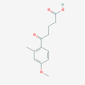 molecular formula C13H16O4 B1314124 5-(4-甲氧基-2-甲基苯基)-5-氧代戊酸 CAS No. 4642-37-9