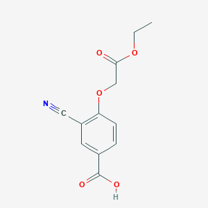 3-Cyano-4-(2-ethoxy-2-oxoethoxy)benzoic acid