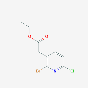 ethyl 2-(2-bromo-6-chloropyridin-3-yl)acetate