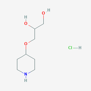 3-(Piperidin-4-yloxy)propane-1,2-diol hcl