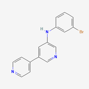 [3,4'-Bipyridin]-5-amine, N-(3-bromophenyl)-