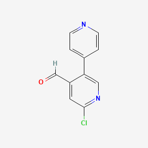 6-Chloro-[3,4'-bipyridine]-4-carbaldehyde