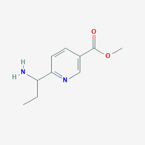 3-Pyridinecarboxylicacid,6-(1-aminopropyl)-,methylester