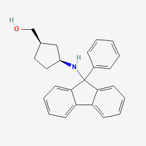 [(1R,3S)-3-[(9-phenylfluoren-9-yl)amino]cyclopentyl]methanol