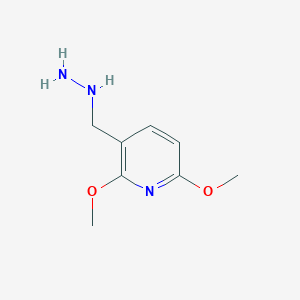 3-(Hydrazinylmethyl)-2,6-dimethoxypyridine