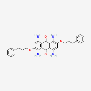 1,4,5,8-Tetraamino-2,6-bis(3-phenylpropoxy)anthracene-9,10-dione