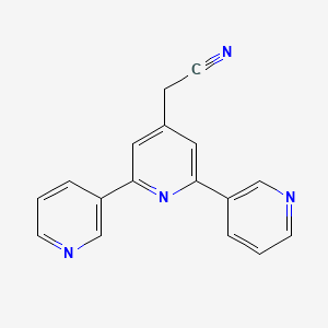 2-(2,6-Dipyridin-3-ylpyridin-4-yl)acetonitrile