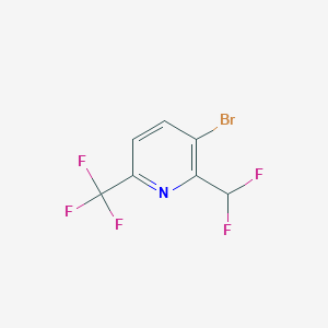 3-Bromo-2-(difluoromethyl)-6-(trifluoromethyl)pyridine