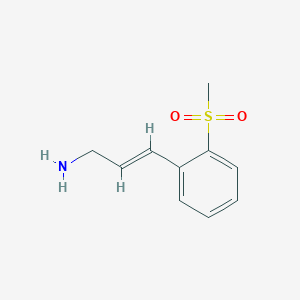 3-(2-Methanesulfonylphenyl)prop-2-en-1-amine