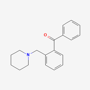 molecular formula C19H21NO B1314186 2-(Piperidinomethyl)benzophenone CAS No. 745718-74-5